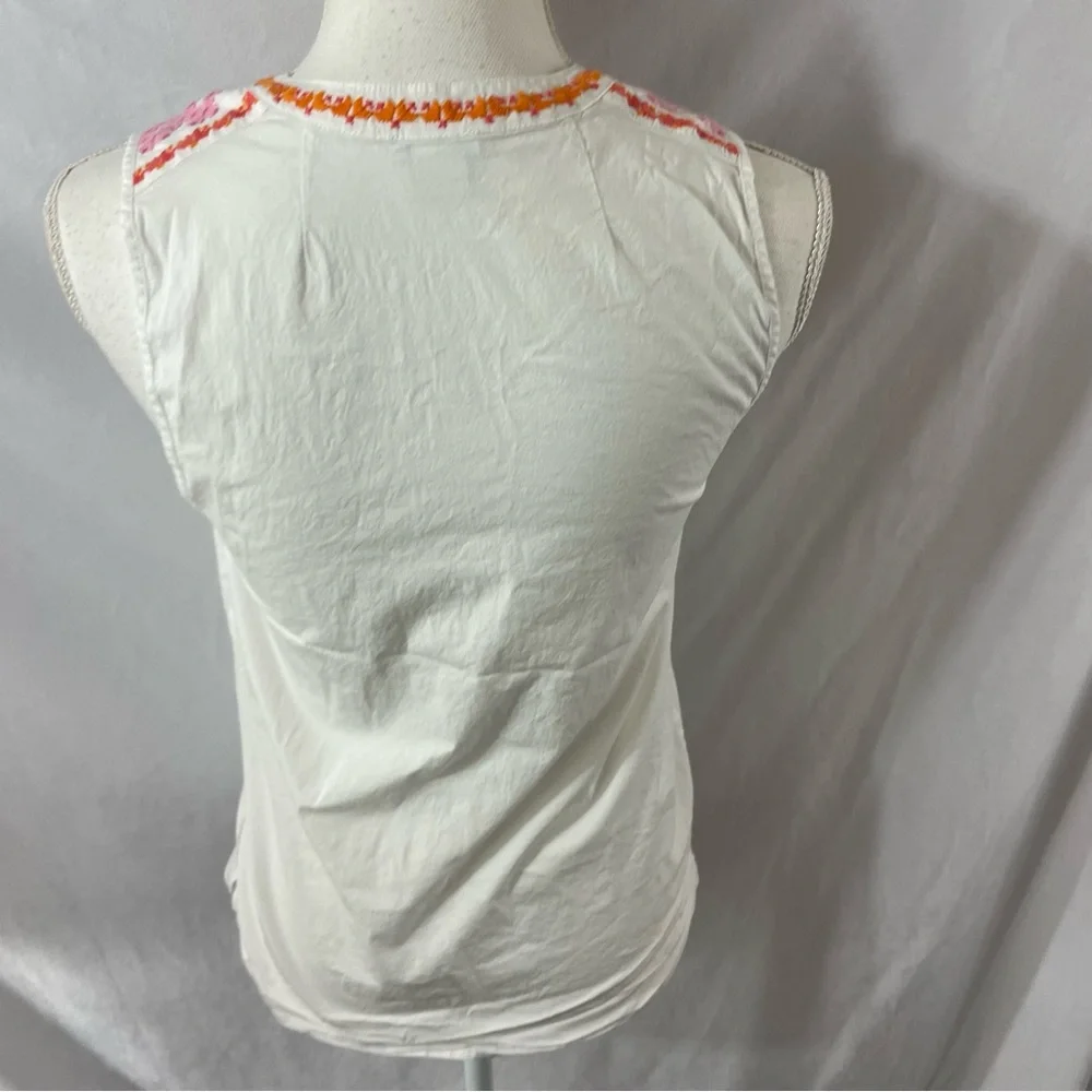 J.crew Embroidered tank top